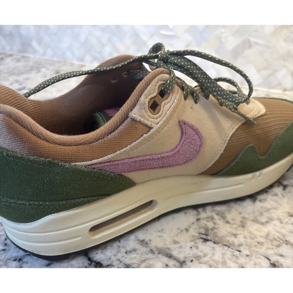 Size 7 Nike Air Max 1 NH  DR9773-300 TreeLine Skunk Men's Sneakers - Picture 9 of 16